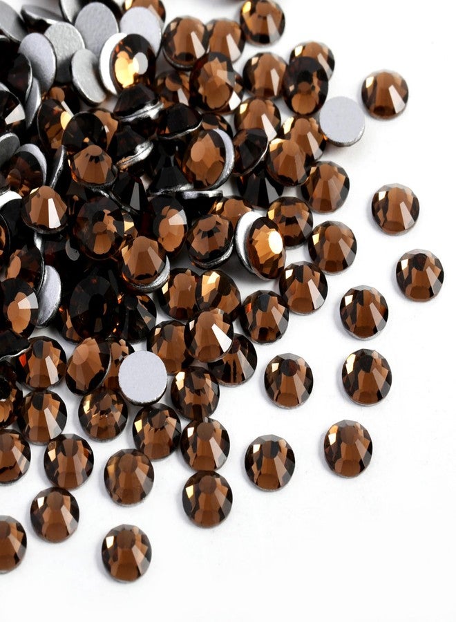 Beadsland 1440pcs Flat Back Crystal Rhinestones Round Gems for Nail Art and Craft Glue Fix, Smoked Topaz, SS20, 4.6-4.8mm - Image 3